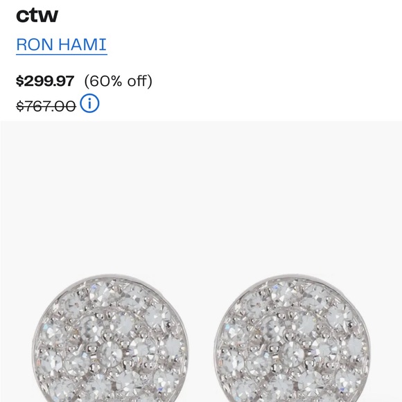 14K White Gold Micro Diamond Pave Circular Stud Earrings - 0.07 ctw
RON HAMI - Picture 2 of 4